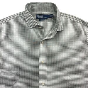 Polo Ralph Lauren Shirt Mens L Green Check Gingham Long Sleeve Button Up NWT